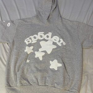 Gray Sp5der hoodie
